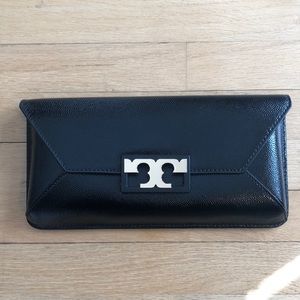 Tory Burch Black Clutch Envelope Purse